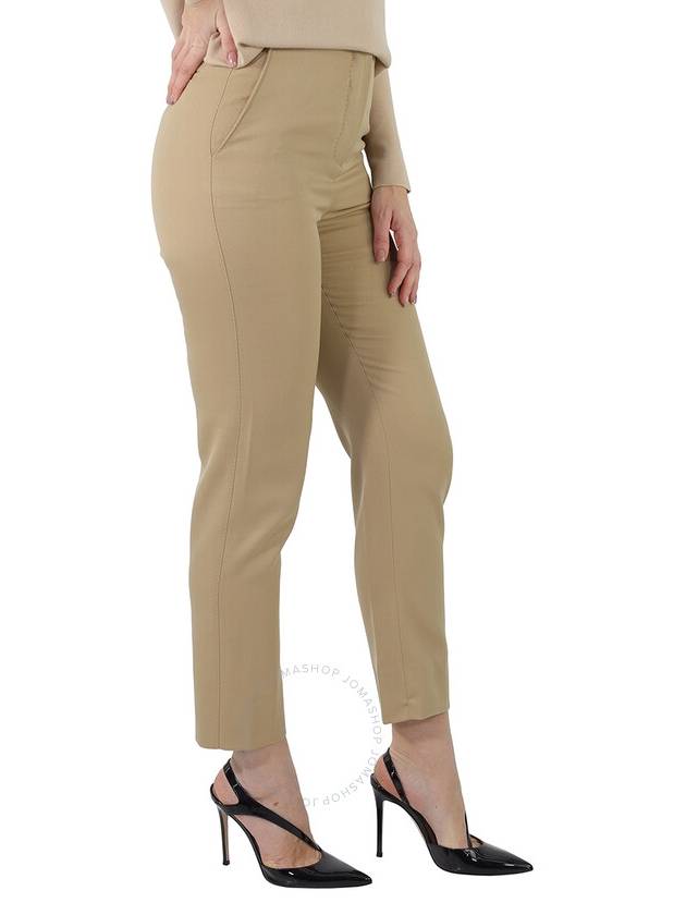 Women's Wool Straight Pants Beige - BURBERRY - BALAAN 3