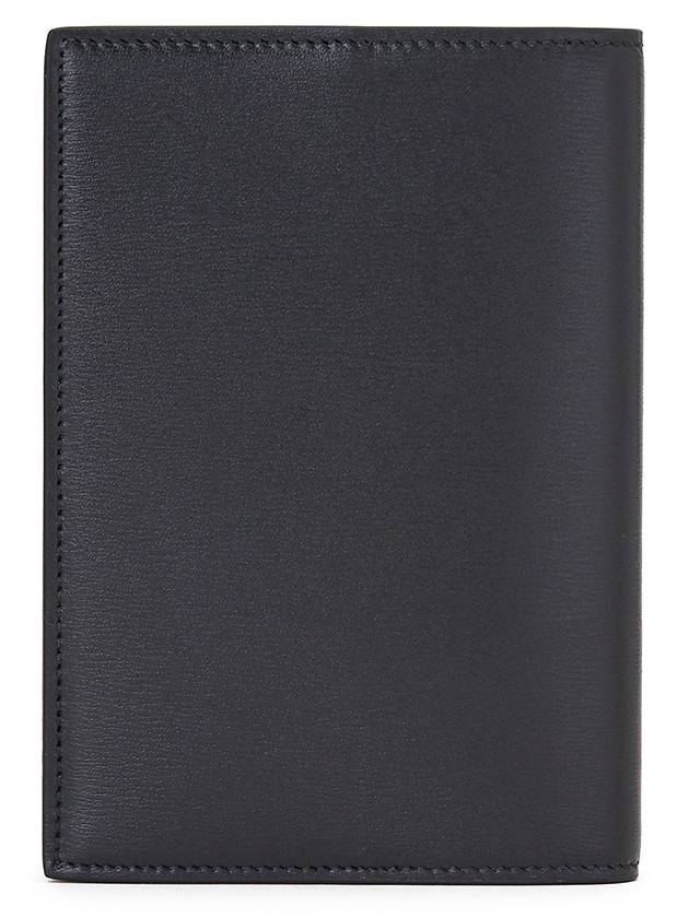 Monogram Logo Card Passport Wallet Black - SAINT LAURENT - BALAAN 3