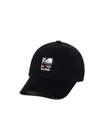 KODAK Apparel rainbow embroidery ball cap BLACK - KODO - BALAAN 1