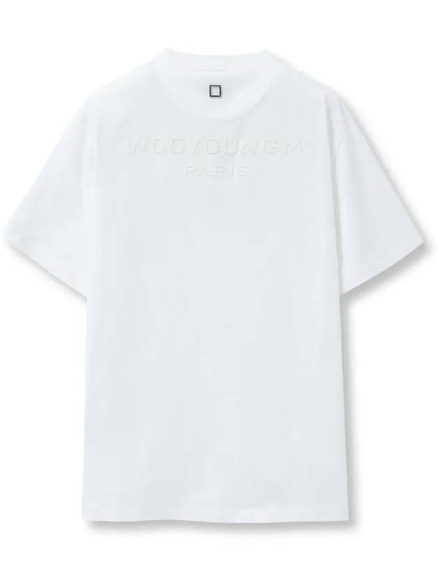 Luminous Back Logo Short Sleeve T-Shirt White - WOOYOUNGMI - BALAAN 2