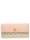 GG Marmont Chain Long Wallet Light Pink - GUCCI - BALAAN 1