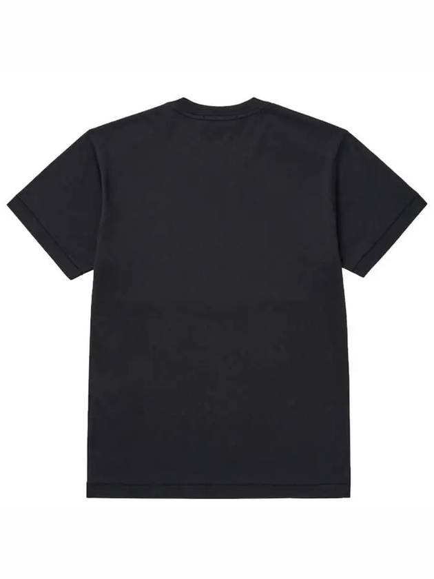 Logo Patch Short Sleeves T-Shirt Black - STONE ISLAND - BALAAN 3