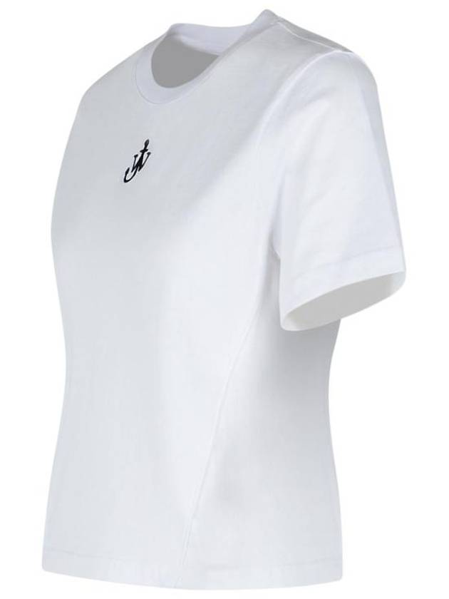 Logo Cotton Short Sleeve T-Shirt White - JW ANDERSON - BALAAN 3