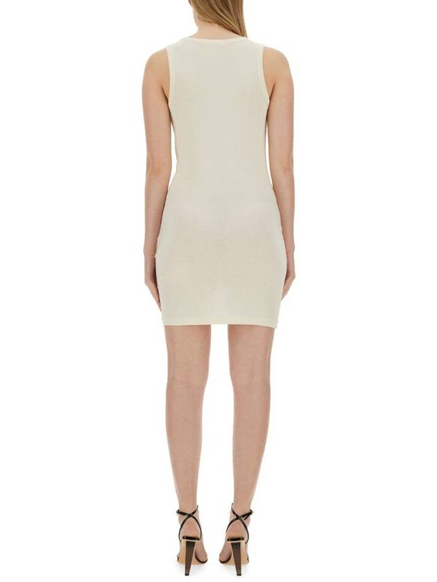 Midi Dress O01HW609 C05 IVORY - HELMUT LANG - BALAAN 4