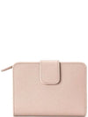 Small Logo Saffiano Leather Bicycle Wallet Pink - PRADA - BALAAN.