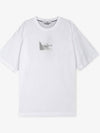 Logo Print Short Sleeve T-Shirt White - STONE ISLAND - BALAAN 3