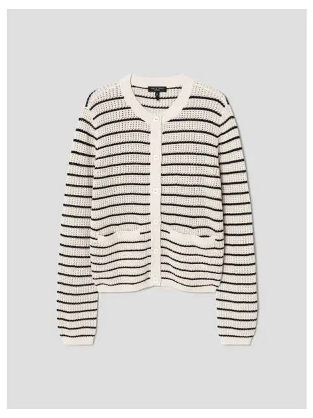 Rag Bone Women s Viola Stripe Striped Spring Fall Cardigan Turtledove Multi Domestic Product GM0024022818774 - RAG & BONE - BALAAN 1