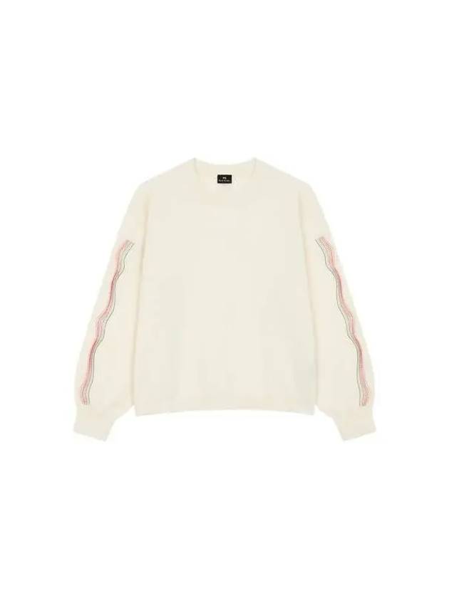 PS Women s Striped Sleeve Knit Ivory 270211 - PAUL SMITH - BALAAN 1