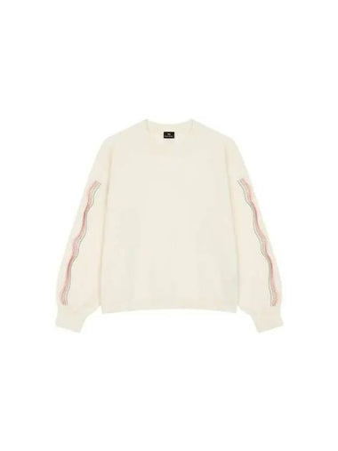 PS Women s Striped Sleeve Knit Ivory 270211 - PAUL SMITH - BALAAN 1