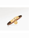 Women's LV Tribute Charm Bracelet Gold Brown - LOUIS VUITTON - BALAAN 3