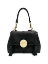 Penelope Mini Grained Leather Shoulder Bag Black - CHLOE - BALAAN 3