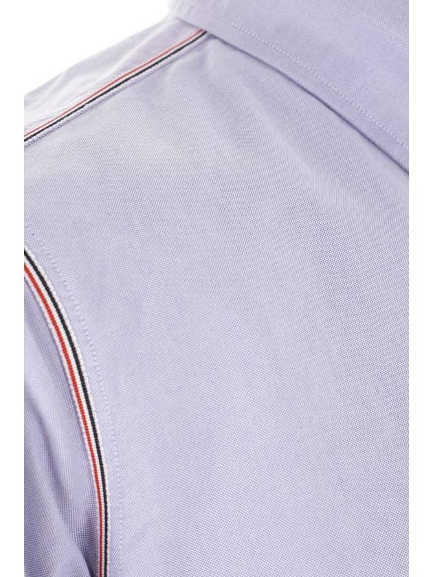 Oxford Grosgrain Framing Long Sleeve Shirt Light Blue - THOM BROWNE - BALAAN 5