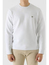 Logo Patch Sweatshirt White - EMPORIO ARMANI - BALAAN 2