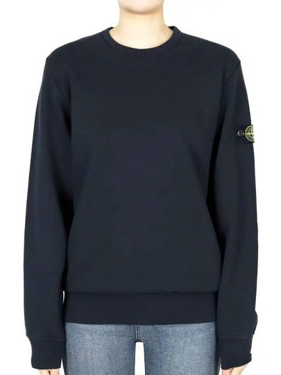 Stone Kids Waffen Patch Crew Neck Sweatshirt Navy K1S16 6100011S0040 V0020 14A Adult Wearable - STONE ISLAND - BALAAN 2