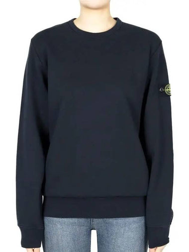 Stone Kids Waffen Patch Crew Neck Sweatshirt Navy K1S16 6100011S0040 V0020 14A Adult Wearable - STONE ISLAND - BALAAN 1