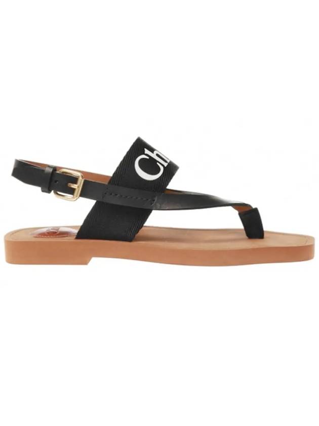 Woody Logo Strap Sandals Black - CHLOE - BALAAN 3