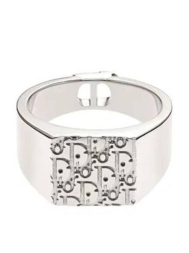 Oblique Signet Ring Silver - DIOR - BALAAN 1