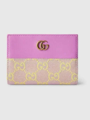 GG Wallet Lilac Yellow Canvas with Coin Pocket 783121FADAR8741 - GUCCI - BALAAN 1