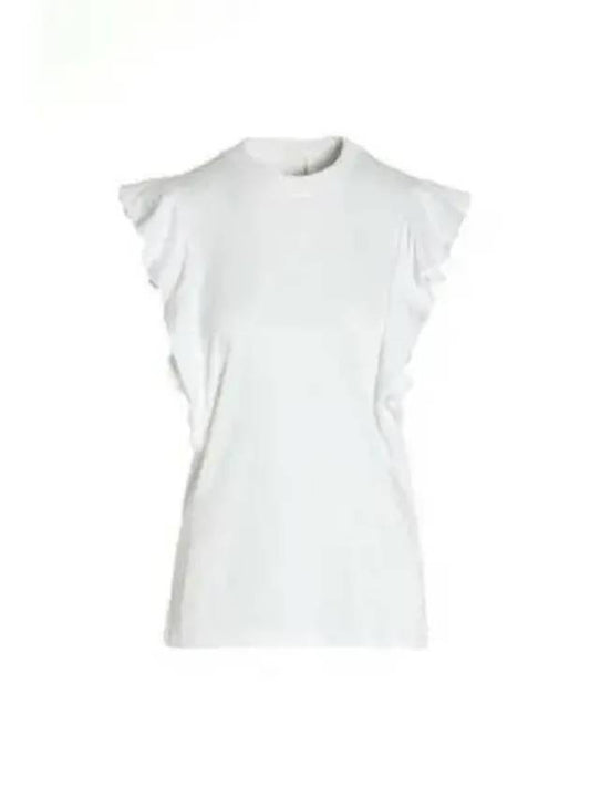 Women's Ruffled Sleeveless White - CHLOE - BALAAN 2