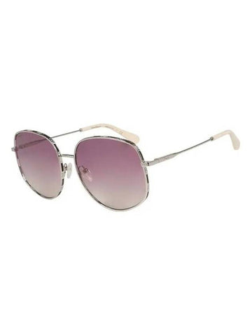 Irregular Metal Sunglasses Gold - SALVATORE FERRAGAMO - 1