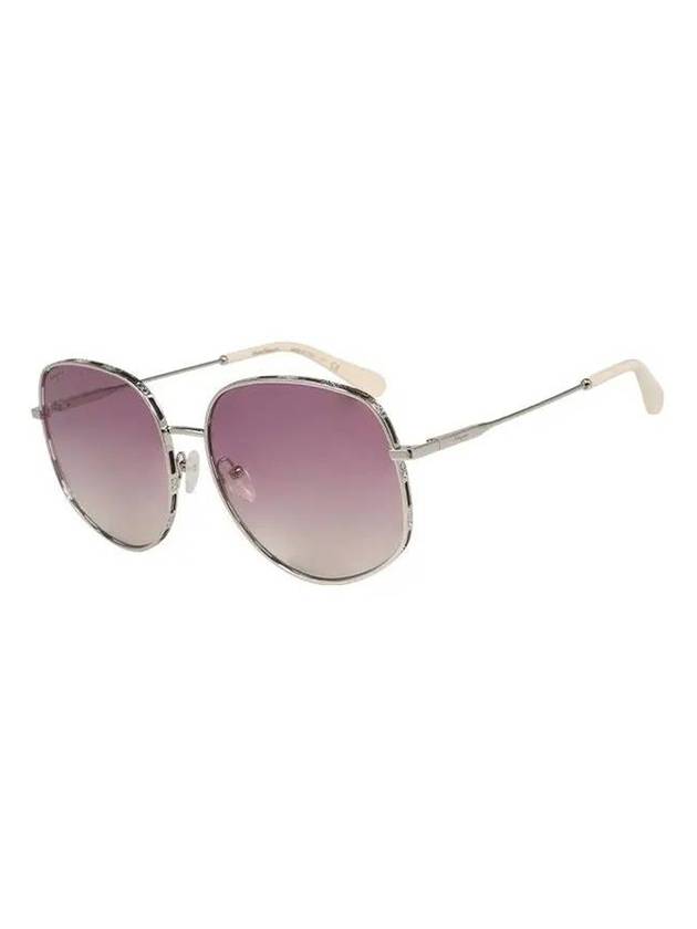 Eyewear Irregular Metal Sunglasses Gold - SALVATORE FERRAGAMO - BALAAN 1