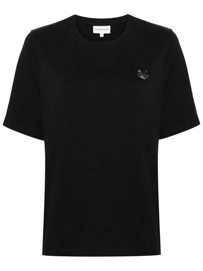 Bold Fox Head Patch Comfort Short Sleeve T-Shirt Black - MAISON KITSUNE - BALAAN 2