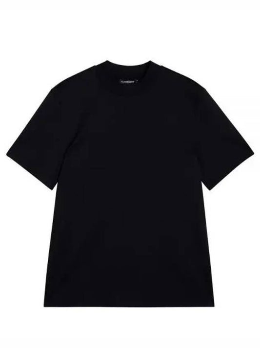 Ace Mock Neck Short Sleeve T-Shirt Black - J.LINDEBERG - BALAAN 2