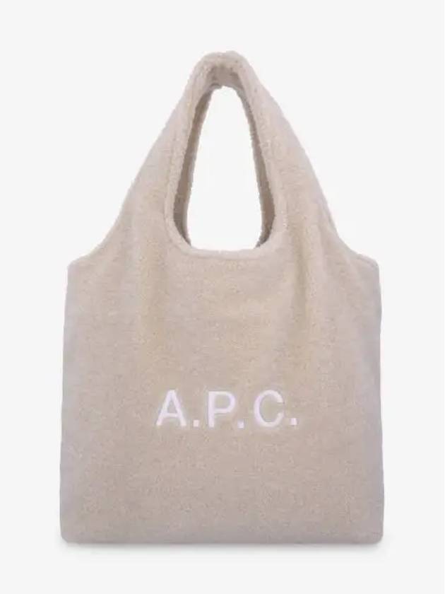 Ninon Shearling Horizontal Tote Bag Beige - A.P.C. - BALAAN 2