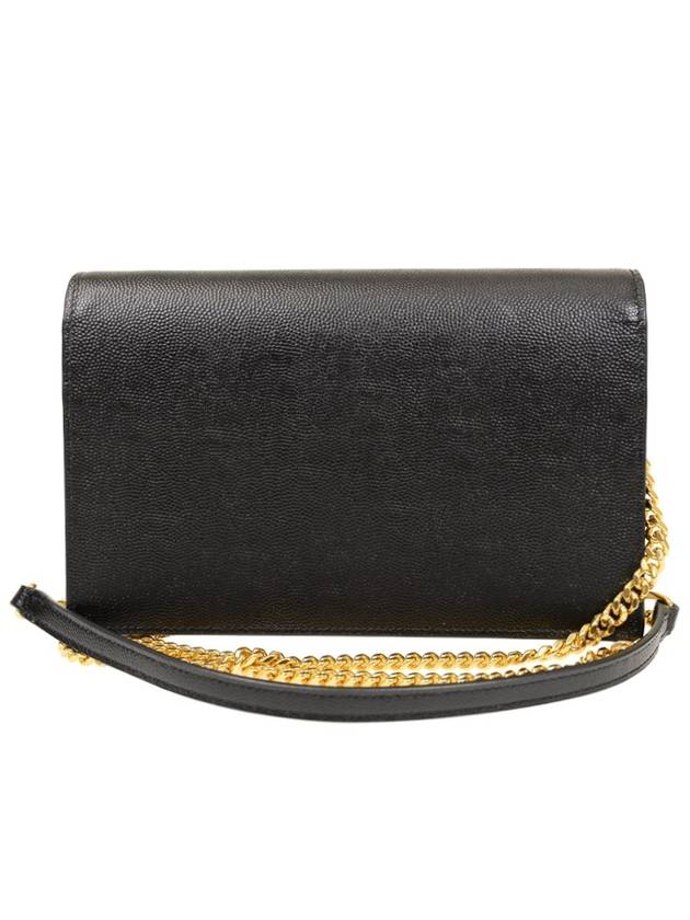 Monogram Chain Shoulder Bag Black - SAINT LAURENT - BALAAN 3