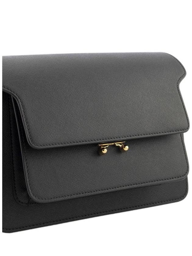 Saffiano Trunk Medium Shoulder Bag Black - MARNI - BALAAN 7