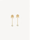 Chain Pendant Marcie Earrings Gold - CHLOE - BALAAN 2