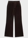 Velvet corduroy mechanic pants deep brown - NOIRER - BALAAN 3