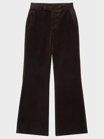 Velvet corduroy mechanic pants deep brown - NOIRER - BALAAN 2