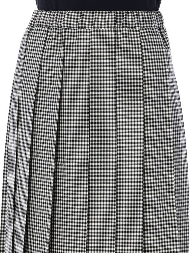 Check pleated skirt black white - COMME DES GARCONS - BALAAN 4