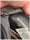 Cannon Logo Nylon Zipper Cross Bag Grey - BURBERRY - BALAAN 6