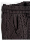 Men's I4SM01CH Permeating New City Cable Knit Shorts Charcoal - IOEDLE - BALAAN 5