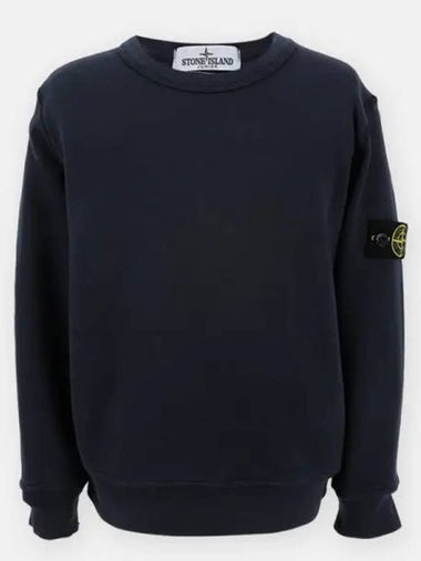 Stone Kids Waffen Patch Round Neck Sweatshirt Navy 771661340 V0020 270393 1054137 - MONCLER - BALAAN 1