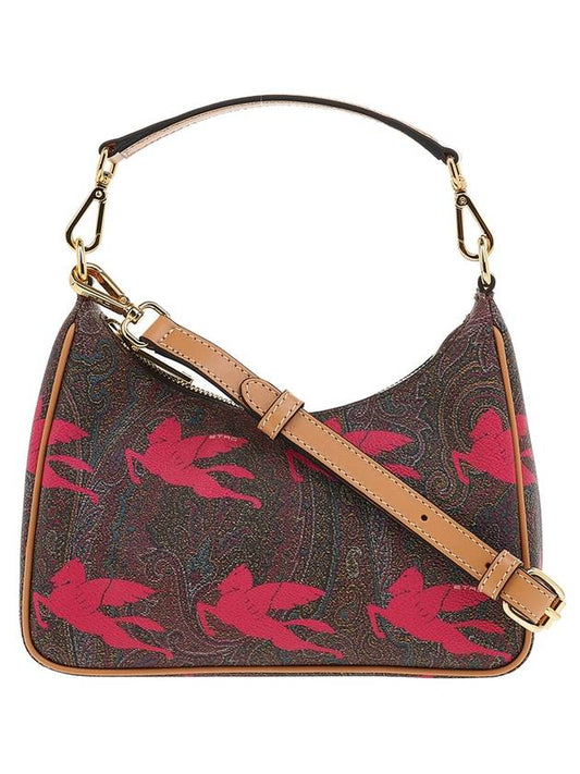 Stampa Pegasus Shoulder Bag Brown Red - ETRO - BALAAN.