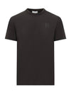 Crewneck Logo Cotton Short Sleeve T-Shirt Black - SALVATORE FERRAGAMO - BALAAN 2