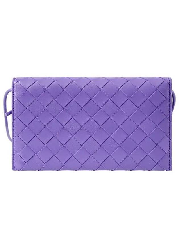 Intrecciato Strap Long Wallet Purple - BOTTEGA VENETA - BALAAN 2