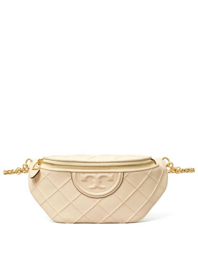 Tory Burch Quilted Cream Belt Bag With Logo - TORY BURCH - BALAAN 1