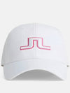 Anga Embroidered Logo Ball Cap White - J.LINDEBERG - BALAAN 2