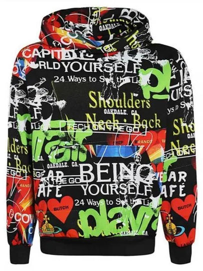 Graphic Print Pullover Hoodie Meaningless - VIVIENNE WESTWOOD - BALAAN 2