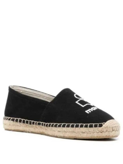 Canae Embroidered Logo Canvas Espadrilles Shoes Black - ISABEL MARANT - BALAAN 2