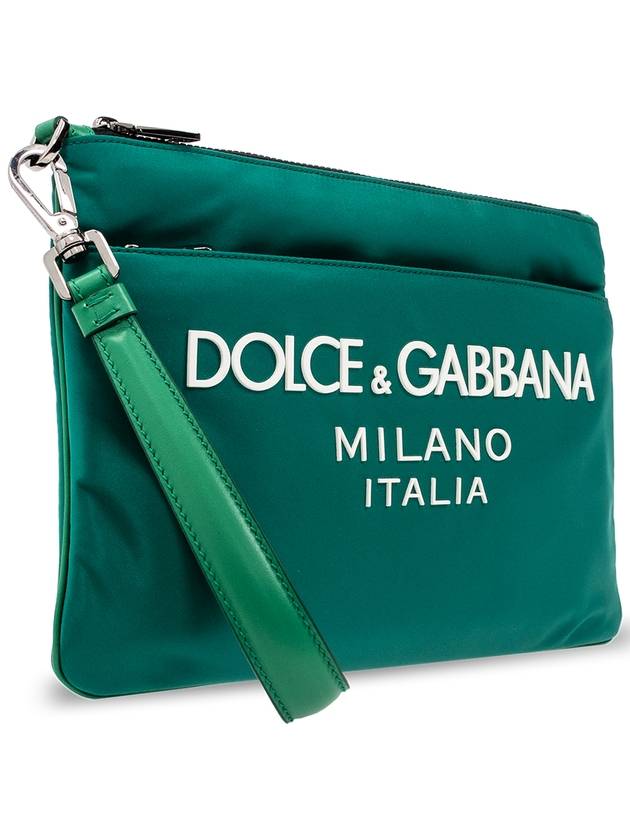 Dolce & Gabbana Handbag With Logo, Men's, Green - DOLCE&GABBANA - BALAAN 4