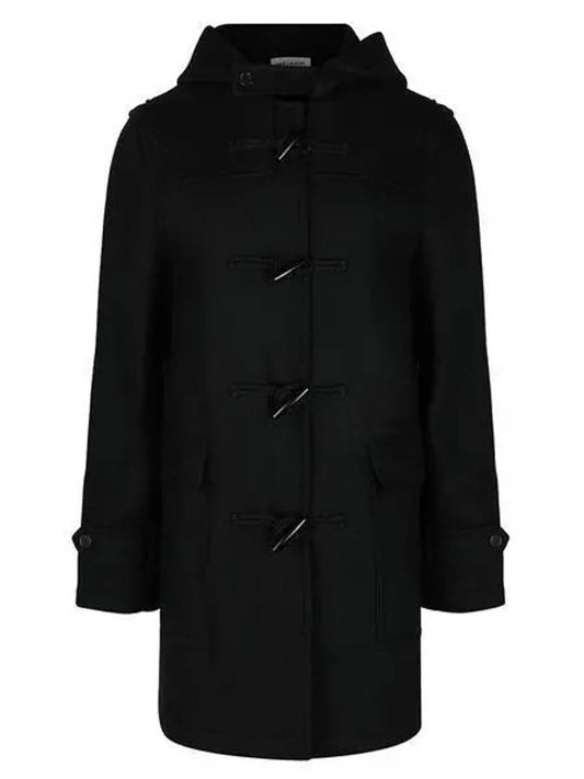 Tteokbokki Wool Duffel Coat Black - SAINT LAURENT - BALAAN 2