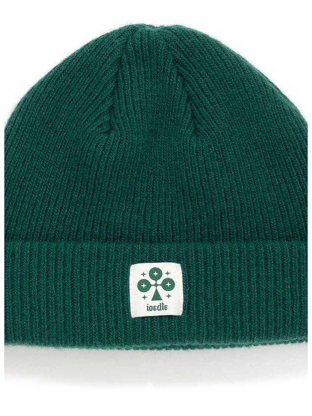 Men's Wool Knit Beanie Green I1WH01GR - IOEDLE - BALAAN 4