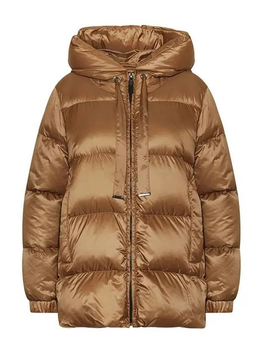 The Cube Seia Goose Down Jacket Camel - MAX MARA - BALAAN 1