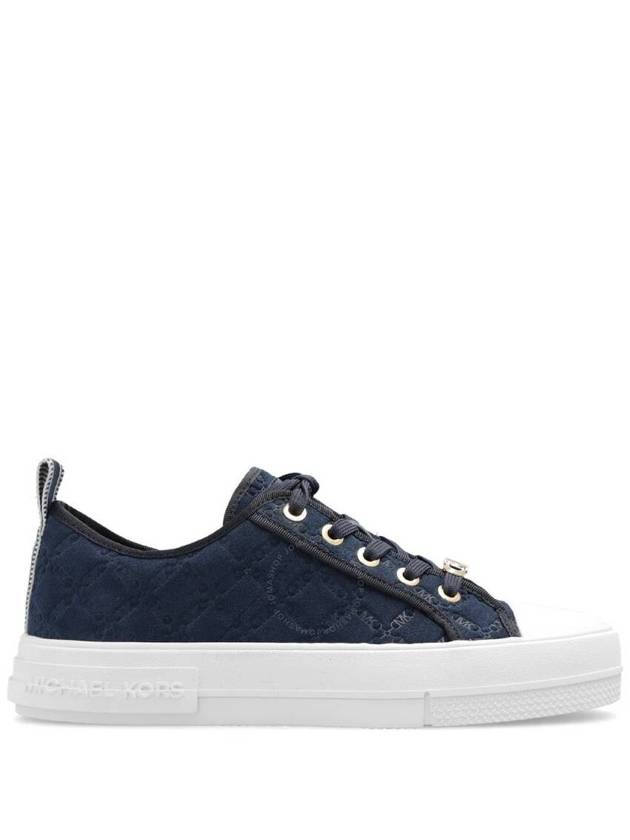 Embossed logo print suede sneakers 43F3EYFS2S - MICHAEL KORS - BALAAN 2