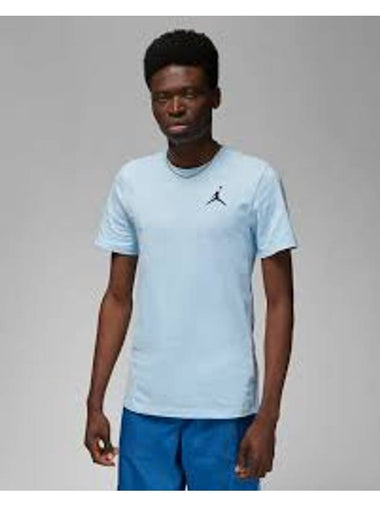 Jordan Jumpman Crew Neck Short Sleeve T Shirt Blue - NIKE - BALAAN 1